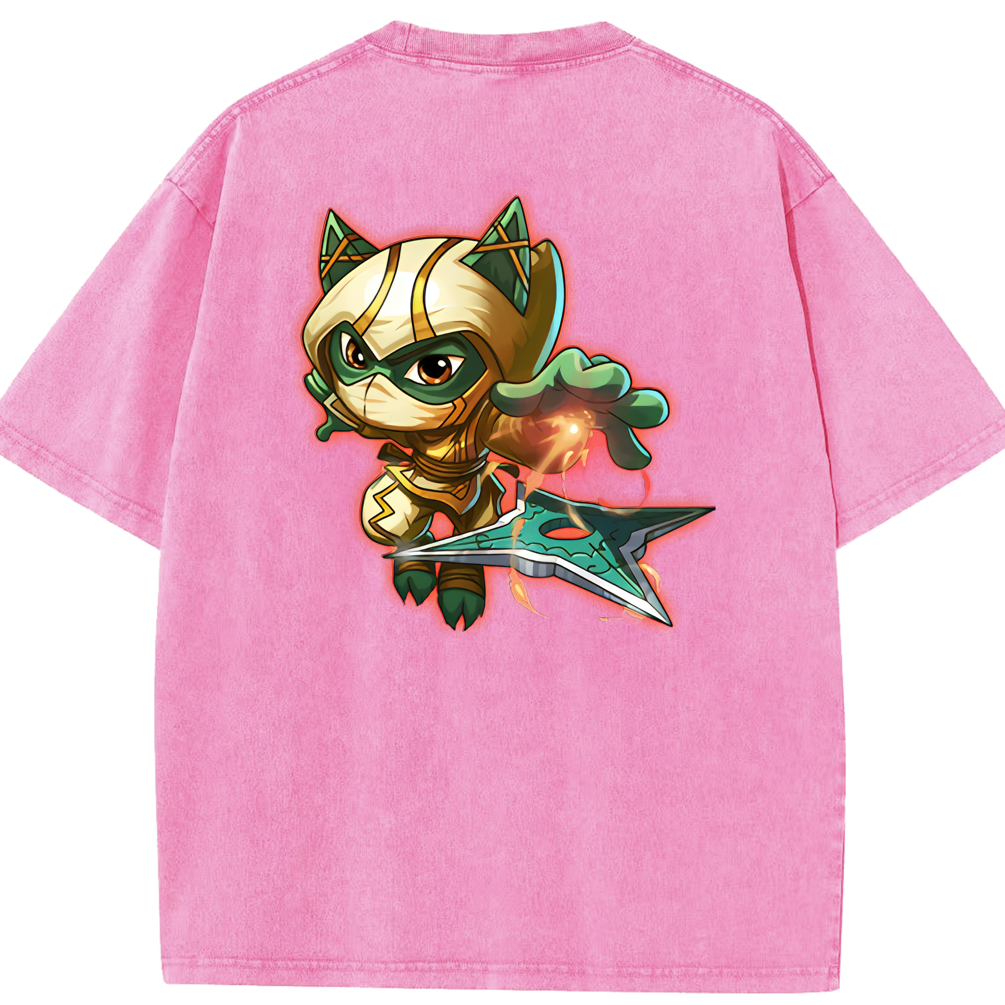 リーグ・オブ・レジェンド League of Legends LOL 綿100% ヴィンテージ風 半袖Tシャツ（背面プリント）